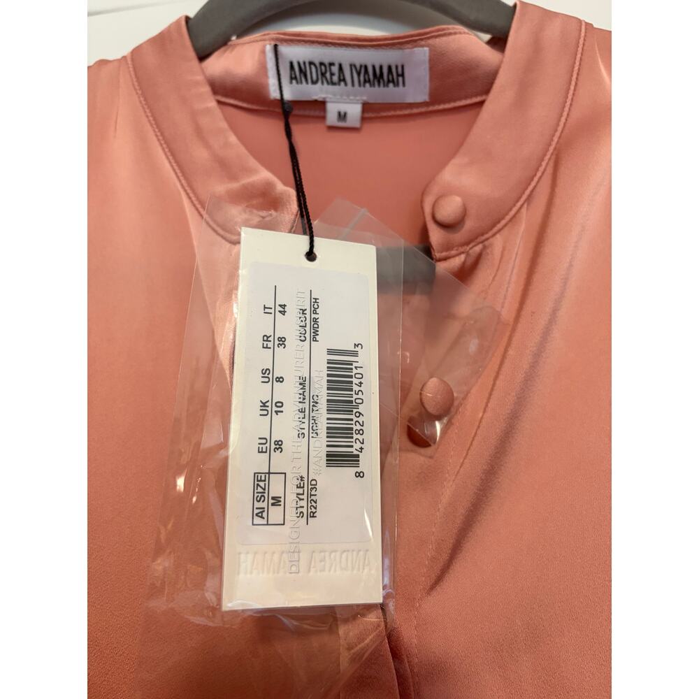 Andrea Iyamah UCHI Tunic & Pants FULL SET Powder Peach Pink M/US 8 NWT - Picture 6 of 9